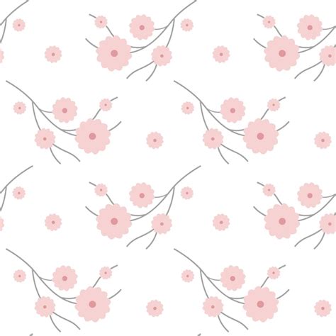 Premium Vector Seamless Pattern With Branches Of Blooming Sakura