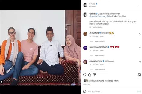 Momen Kedekatan Daniel Mananta Main Ke Rumah Ustadz Abdul Somad Diajak