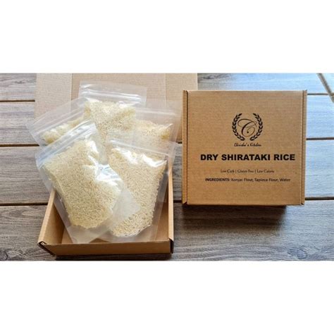 Barko Agad Chrisha S Kitchen Dry Shirataki Rice Box Of Lazada Ph