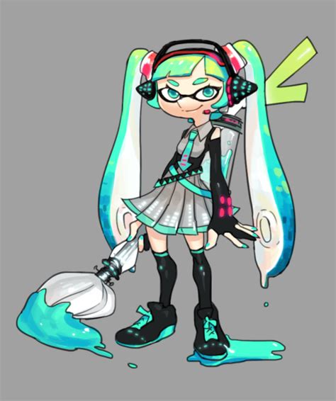 Sourced Vocaloid Art With Permission Splatoon Squid Splatoon Comics