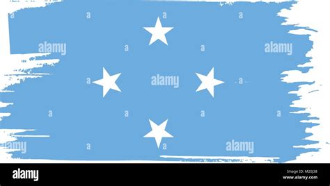 Federated States Micronesia Flag Stock Vector Image Art Alamy