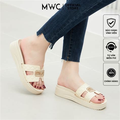 Dép nữ MWC Dép Nữ Quai Ngang Chữ H Thời Thượng Đế Bánh Mì Hot Trend Shopee Việt Nam
