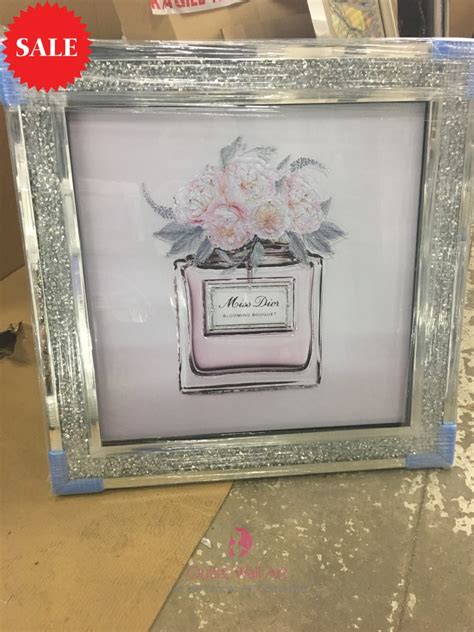 Miss Dior Blooming Bouquet Sparkle Wall Art In A Diamond Crush Mirror