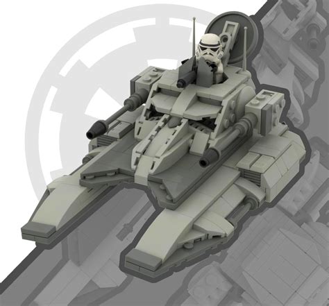 Lego Moc Tx 130 T Imperial Fighter Tank Minifig 145 Scale By