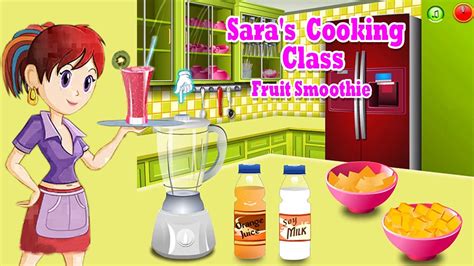 Saras Cooking Class Fruit Smoothie Cooking Games For Girls Kids