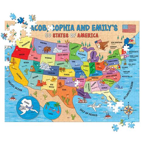 Personalized 50 States Puzzle – itsThoughtful