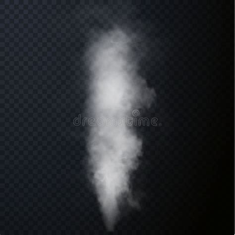 White Smoke Puff Isolated On Transparent Black Background Png Steam