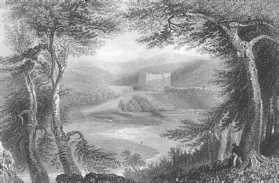 Scotland DRUMLANRIG CASTLE DUMFRIES Queensberry Estate, 1837 Art Print ...