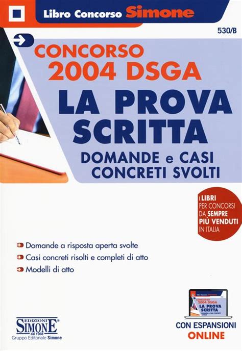 Concorso Dsga La Prova Scritta Domande E Casi Concreti Svolti