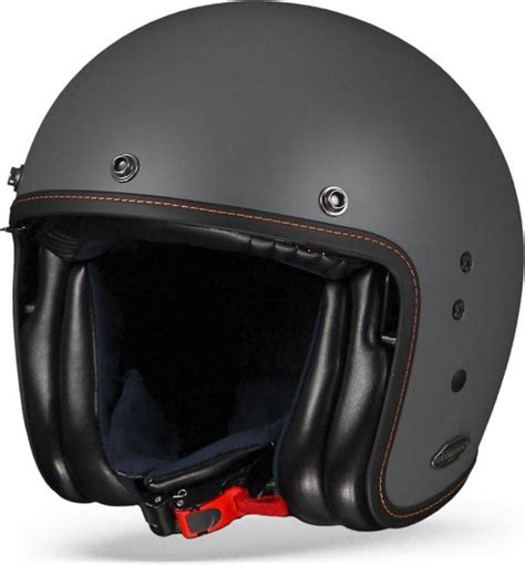 Bol Scorpion Belfast Mat Cement Grijs Jethelm Motorhelm Maat S