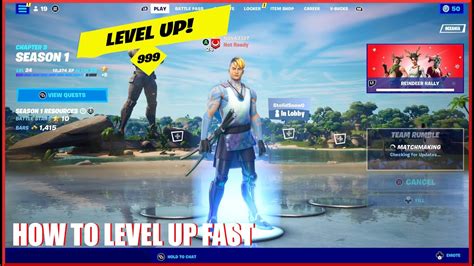 How To Level Up Fast Fortnite Chapter 3 Season 1 1 Youtube