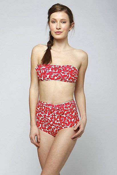 Marysia Swim Antibes Scallop Edged Bandeau Bikini Top Womens Red Artofit