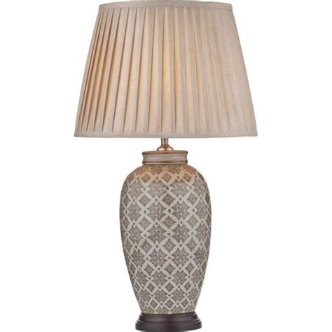 Dar Lighting LOU4229 Louise Single Light Table Lamp Base Only In