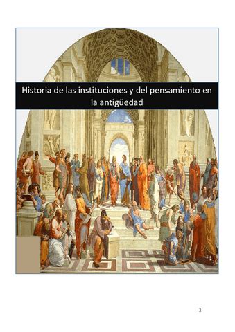 Historia De Las Instituciones Y Del Pensamiento En La Antiguedad Pdf