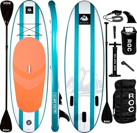 Roc Inflatable Stand Up Paddle Boards With Premium SUP Paddle Board