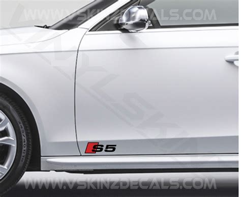 Audi S5 Logo Premium Cast Door Decals Kit Stickers S Line Quattro Tdi