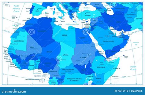 Northern Africa Political Map