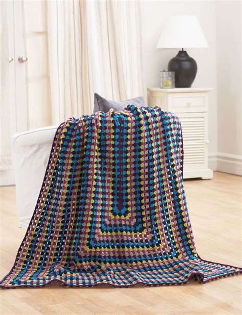 Bernat Crochet Granny Blanket Yarnspirations Crochet Patterns Free