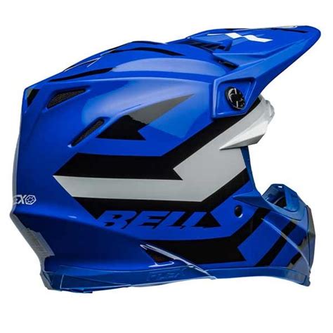 Casque Bell Moto 9S Flex Banshee Bleu Blanc