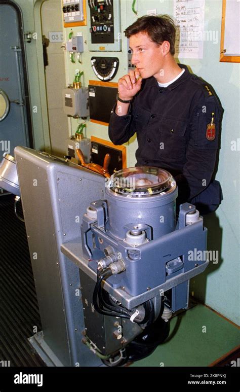 1992 Crown Prince Haakon Aboard The Navy Vessel Knm Hi Res Stock