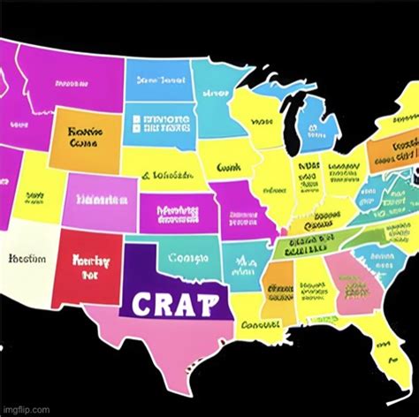 AI Generated Map Of The United States Of America Imgflip