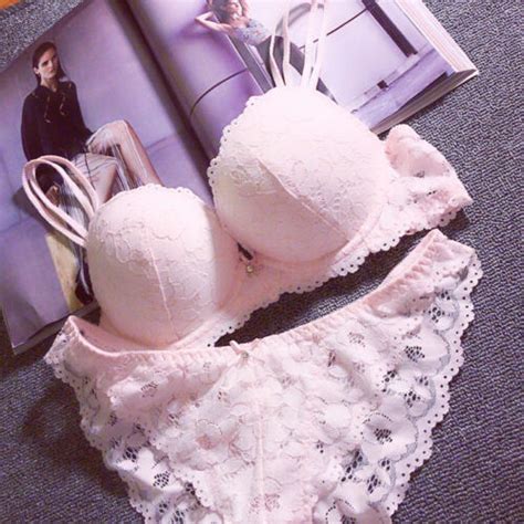 Women Sexy Push Up Add 2 Cup Intimate Bra Set Lingerie Embroidery Bra And Panty EBay