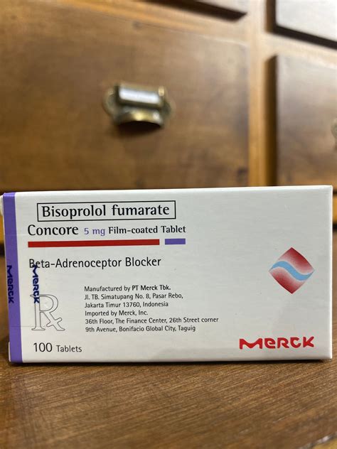 Bisoprolol Fumarate Concore 5 Mg Film Coated Tablet Meds For All