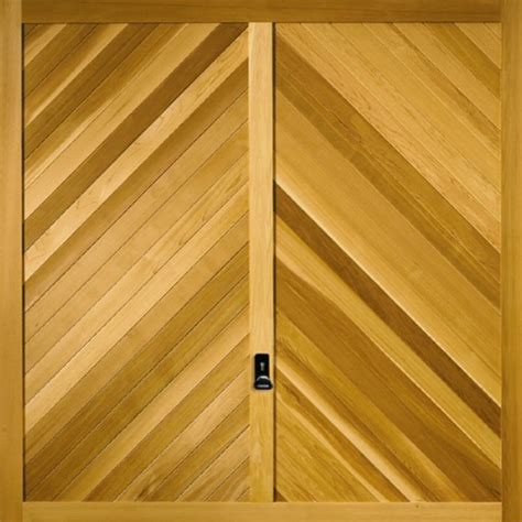 Chevron Cedar Garador Timber Up And Over Garage Doors Buy Up And Over