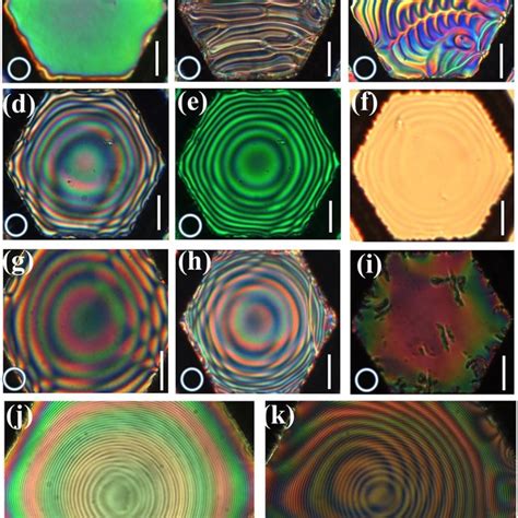 Polarizing Optical Microscopy Pictures Of Lc Films Suspended In D