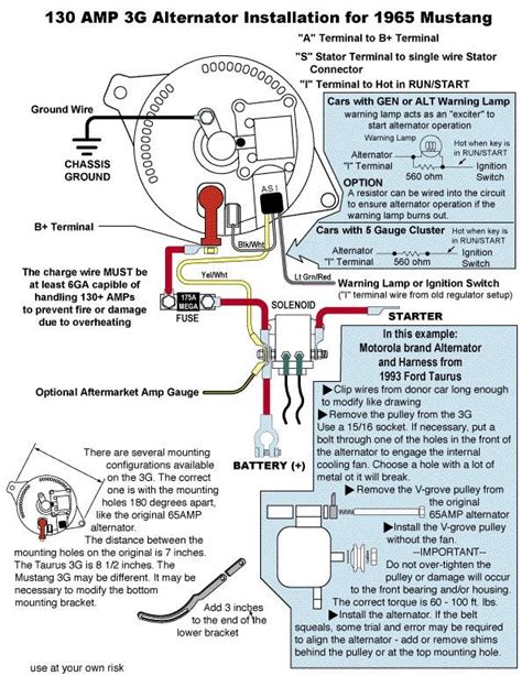 72 Ford Alternator Wiring