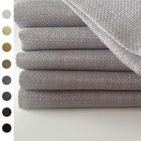 Tissu au mètre raffiné aspect lin 8 couleurs disponibles