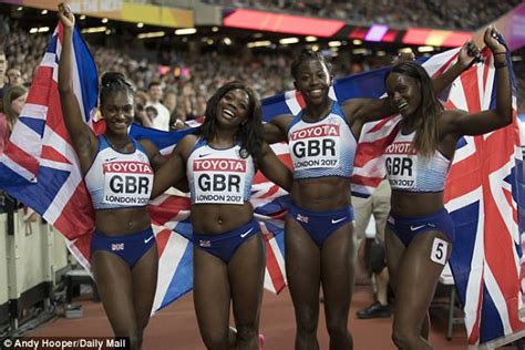 Team Gb Women S X M Relay Team Take Excellent Silver Daily Mail Online