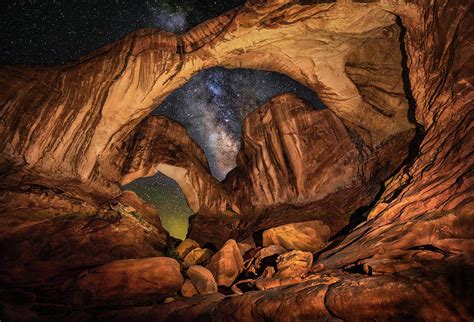 Double Arch Milkyway Photograph By Eric Rasmussen Fine Art America