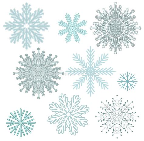 Snowflakes 向量例证 插画 包括有 背包徒步旅行者 冻结 模式 圣诞节 要素 装饰品 47145001