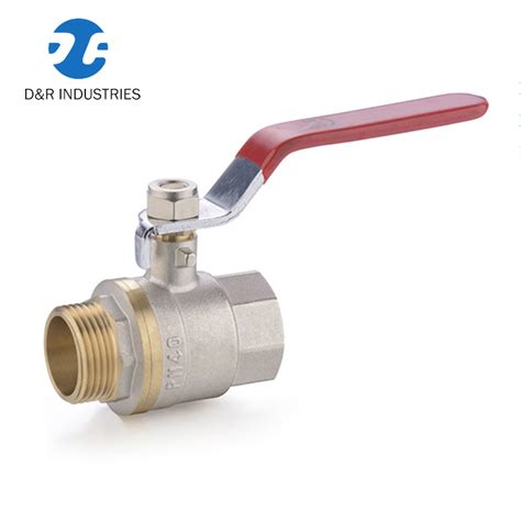 Dn Brass Ball Valve Factory Two Way Type Golden Silver Color Nickel