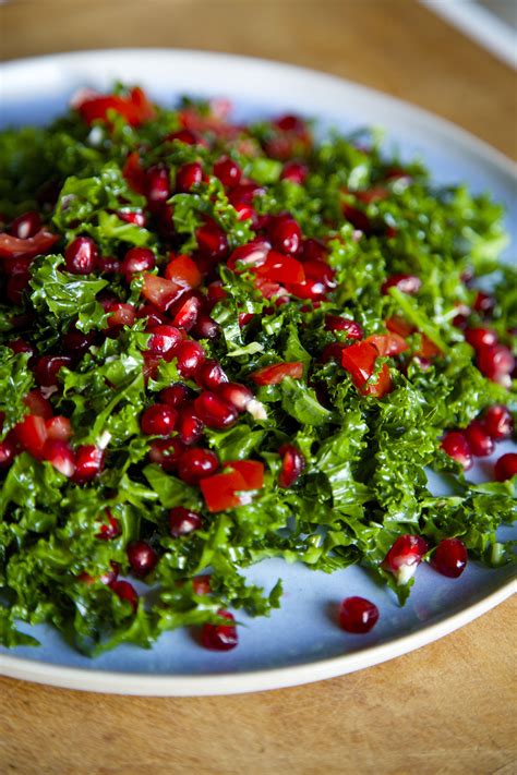 Kale Tomato Pomegranate Salad Recipe By Nadia Lim