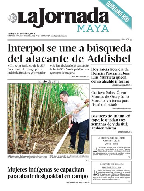 La Jornada Maya · Martes 11 De Diciembre De 2018 By La Jornada Maya Issuu