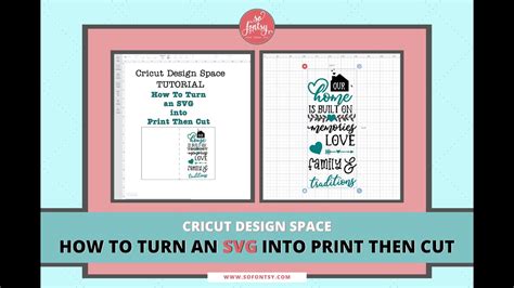 Cricut Design Space Tutorial How To Turn An Svg Into Print Then Cut Youtube