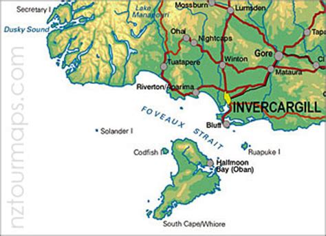 Invercargill Map