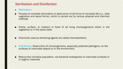 Solution Methods Of Sterilization And Disinfection Part Practical