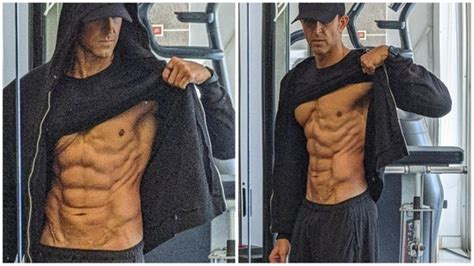 Hrithik Roshan shows off 8-pack bod amid filming for Fighter ...