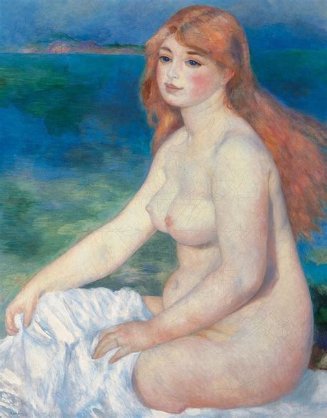 Blonde Bather Auguste Renoir Artwork On Useum Renoir Pinturas