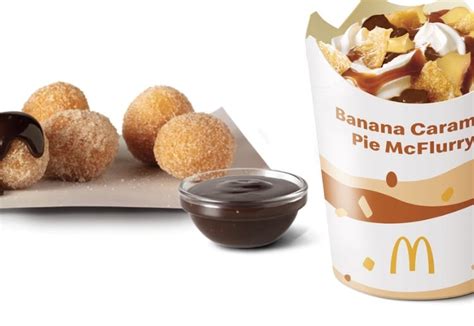 Mcdonalds Launches Doughnut Balls And The New Banana Caramel Pie