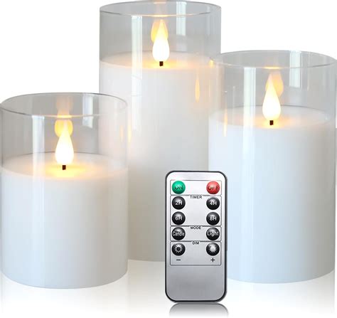 Amazon Lezonic Flameless Battery Operated Candles With Remote And