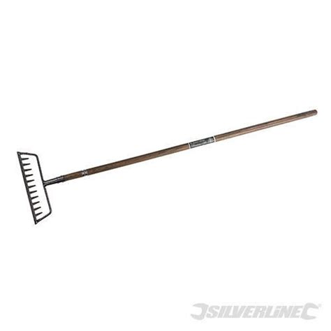 Silverline Carbon Steel Garden Rake Mm Silverline Garden