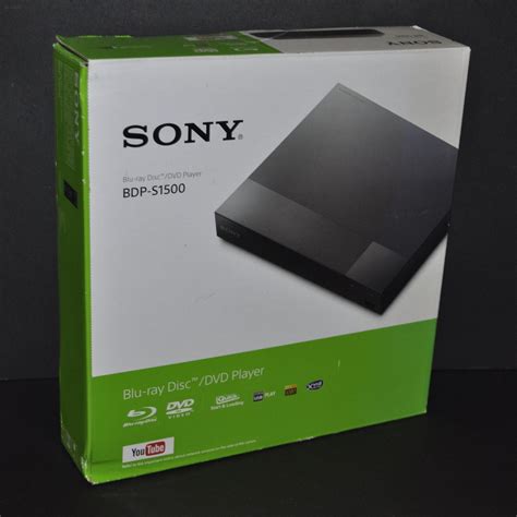 全新 Sony 藍光 Dvd 播放器 Bdp S1500 Blu Ray Disk Dvd Player 蝦皮購物