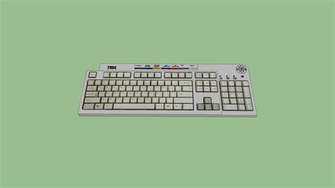 Ibm Ps2 Keyboard Model Kb 9930 3d Warehouse