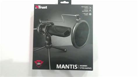 UNBOXING TRUST MANTIS GXT 232 STREAMING MICROHONE YouTube