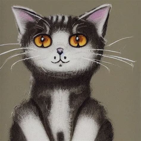 Cute Cat By Raymond Briggs Stable Diffusion Openart