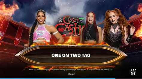 WWE 2K24 Clash At The Castle Bianca Belair Vs The Unholy Union YouTube